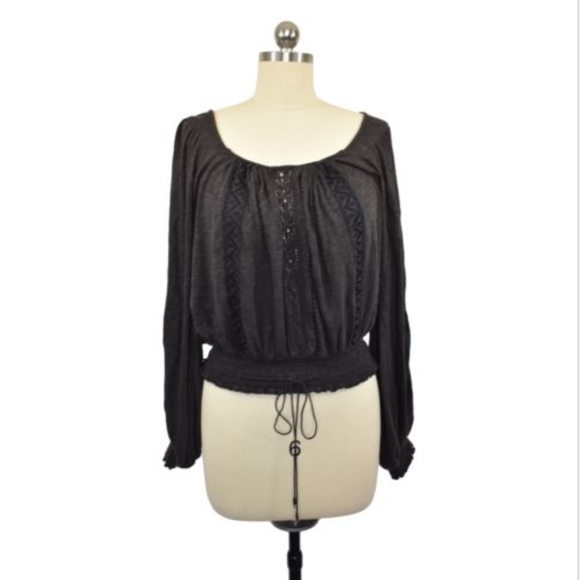 Free People Tops - 🛍💸🛒Free People Brown Bohemian Top Sz XS